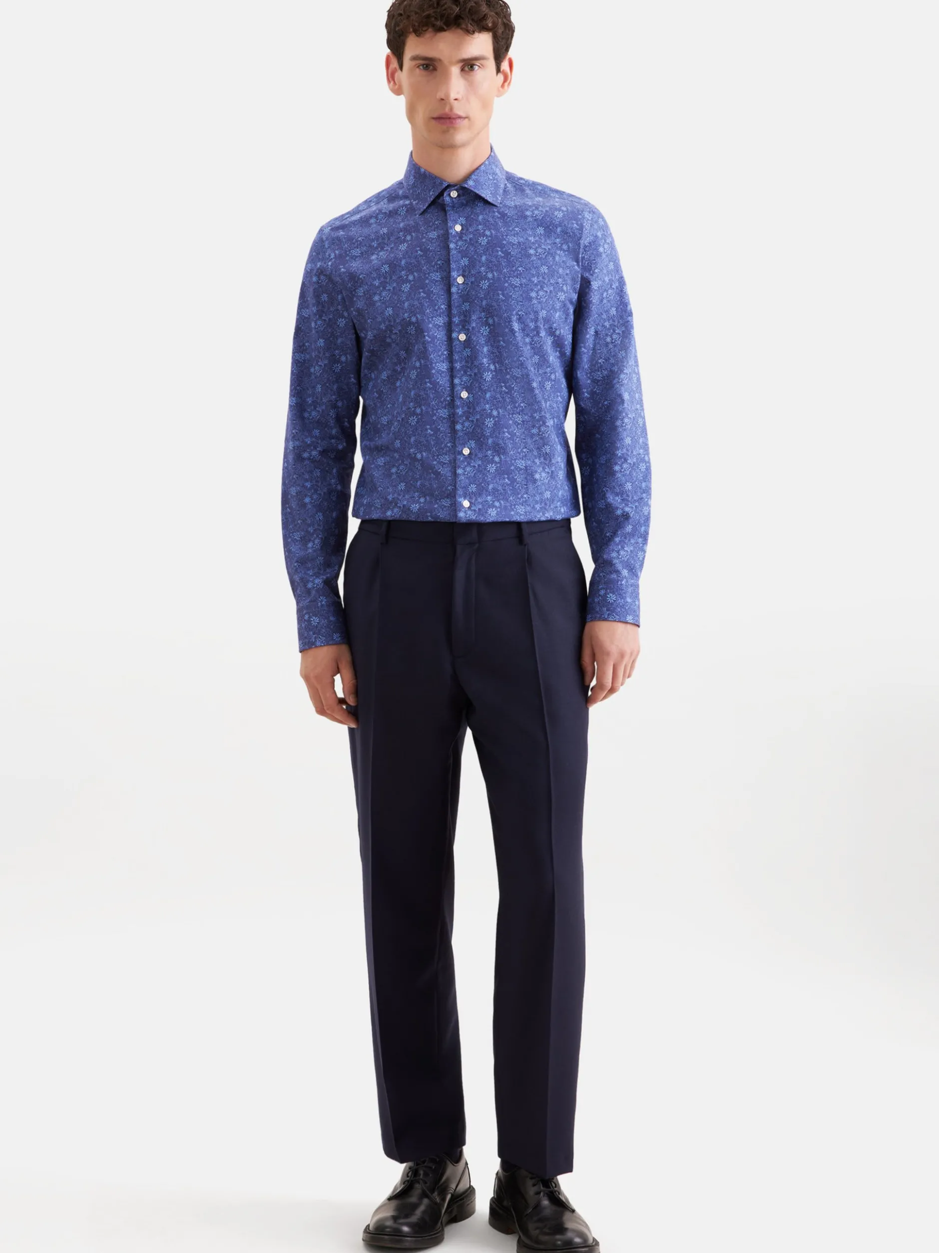 Seidensticker Herren Business Hemd - Shaped Fit in blau