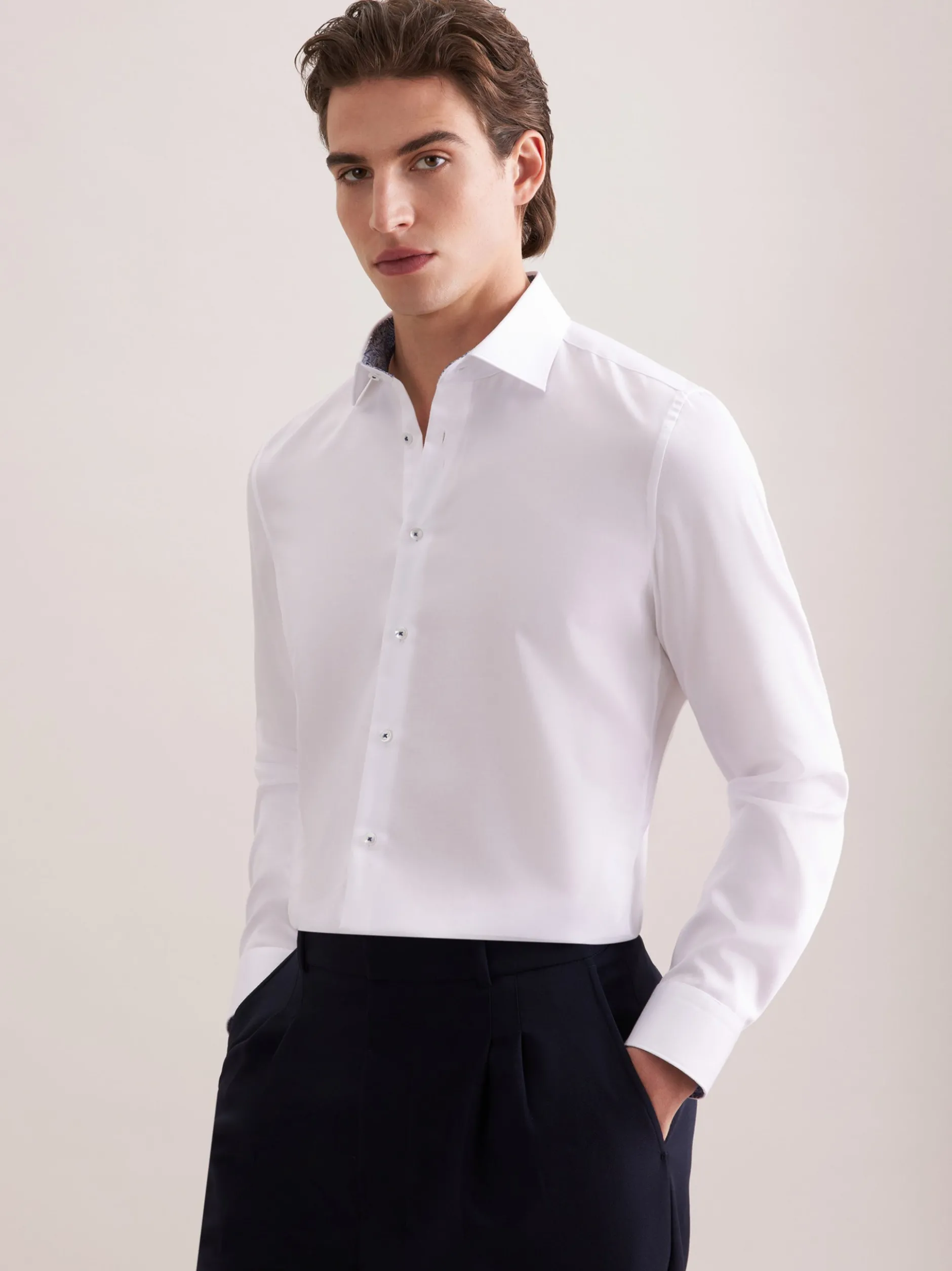 Seidensticker Herren Business Hemd - X-Slim Fit in weiß