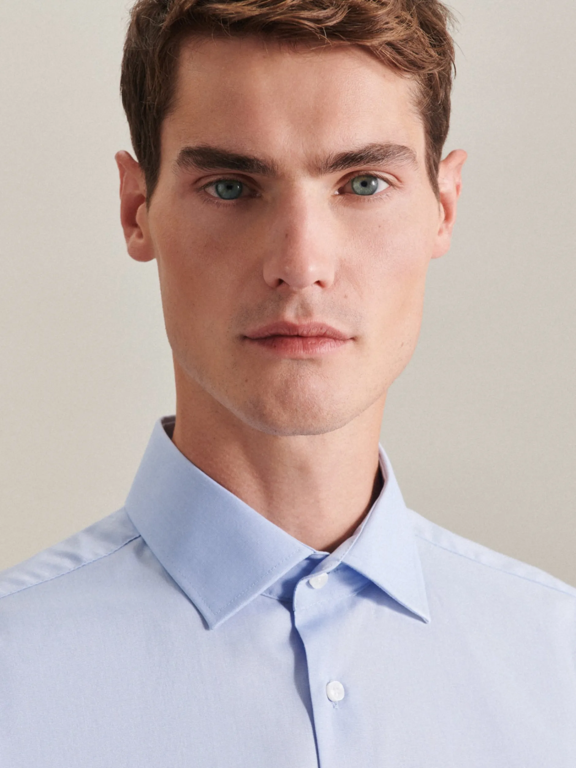 Seidensticker Herren Business Hemd - Regular Fit in hellblau