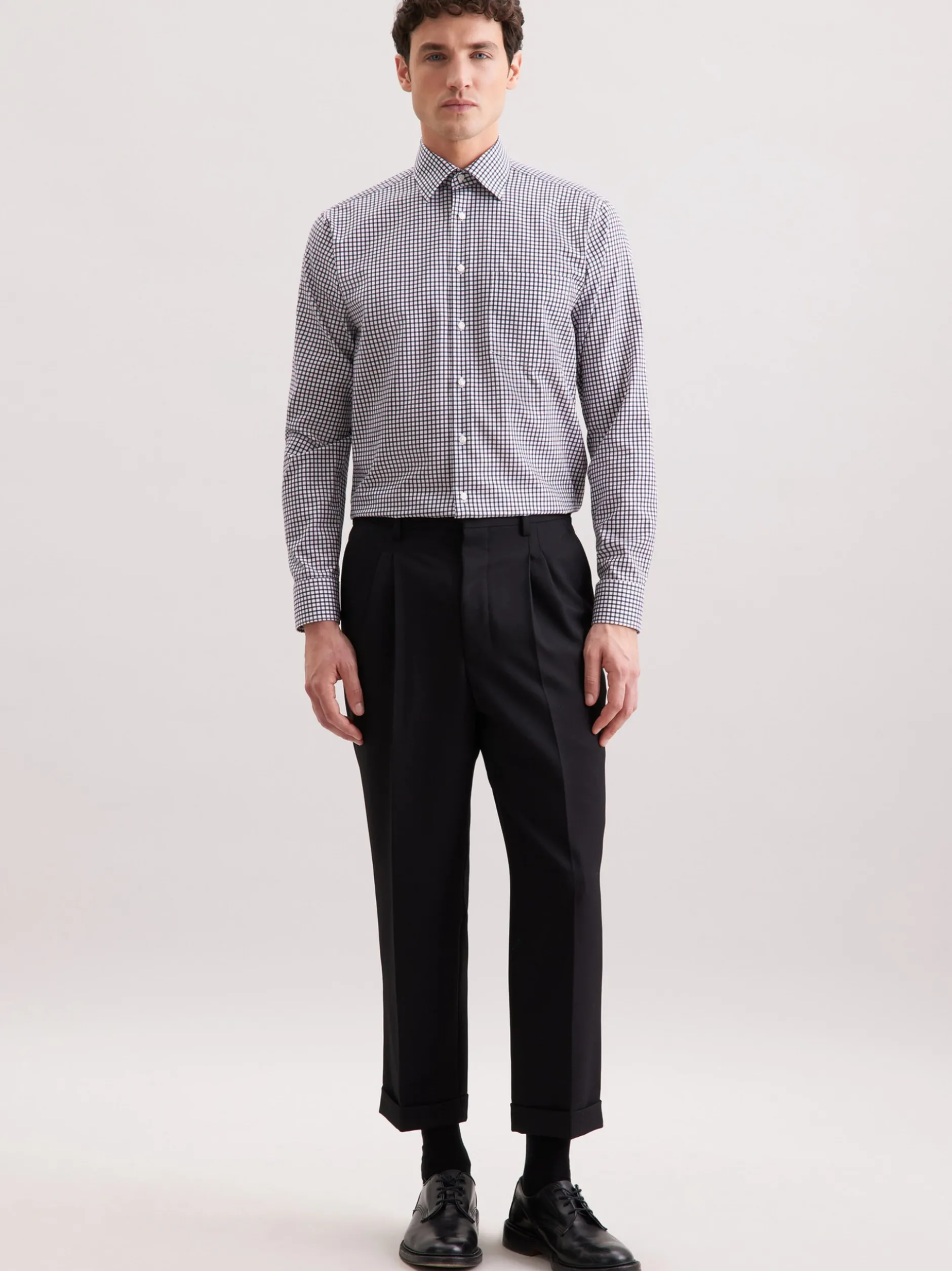 Seidensticker Herren Business Hemd - Regular Fit in blau