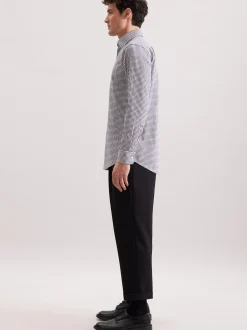 Seidensticker Herren Business Hemd - Regular Fit in blau