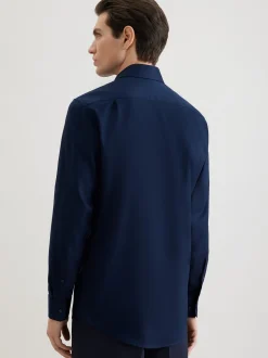 Seidensticker Herren Business Hemd - Regular Fit in blau