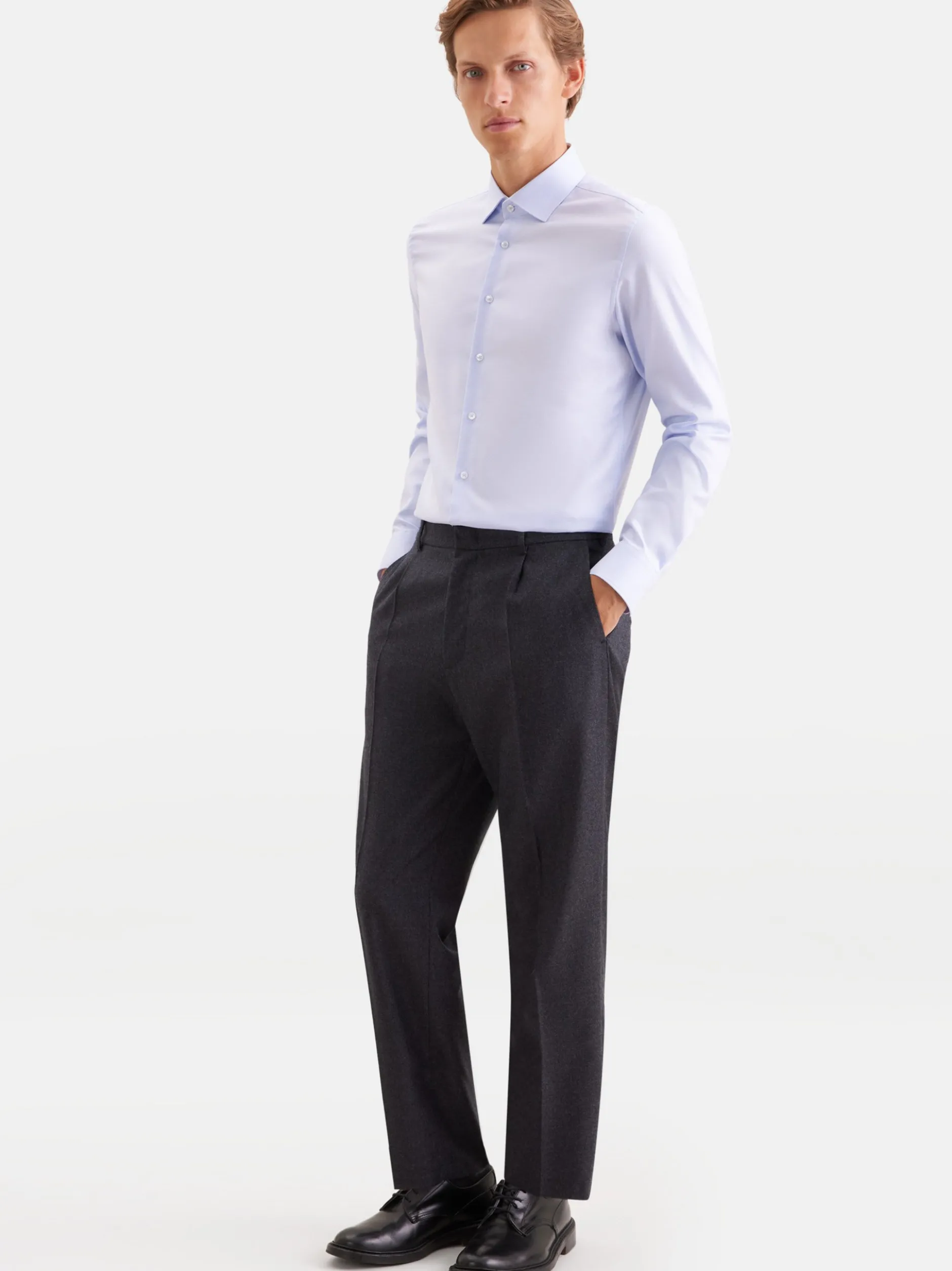Seidensticker Herren Business Hemd - Shaped Fit in hellblau