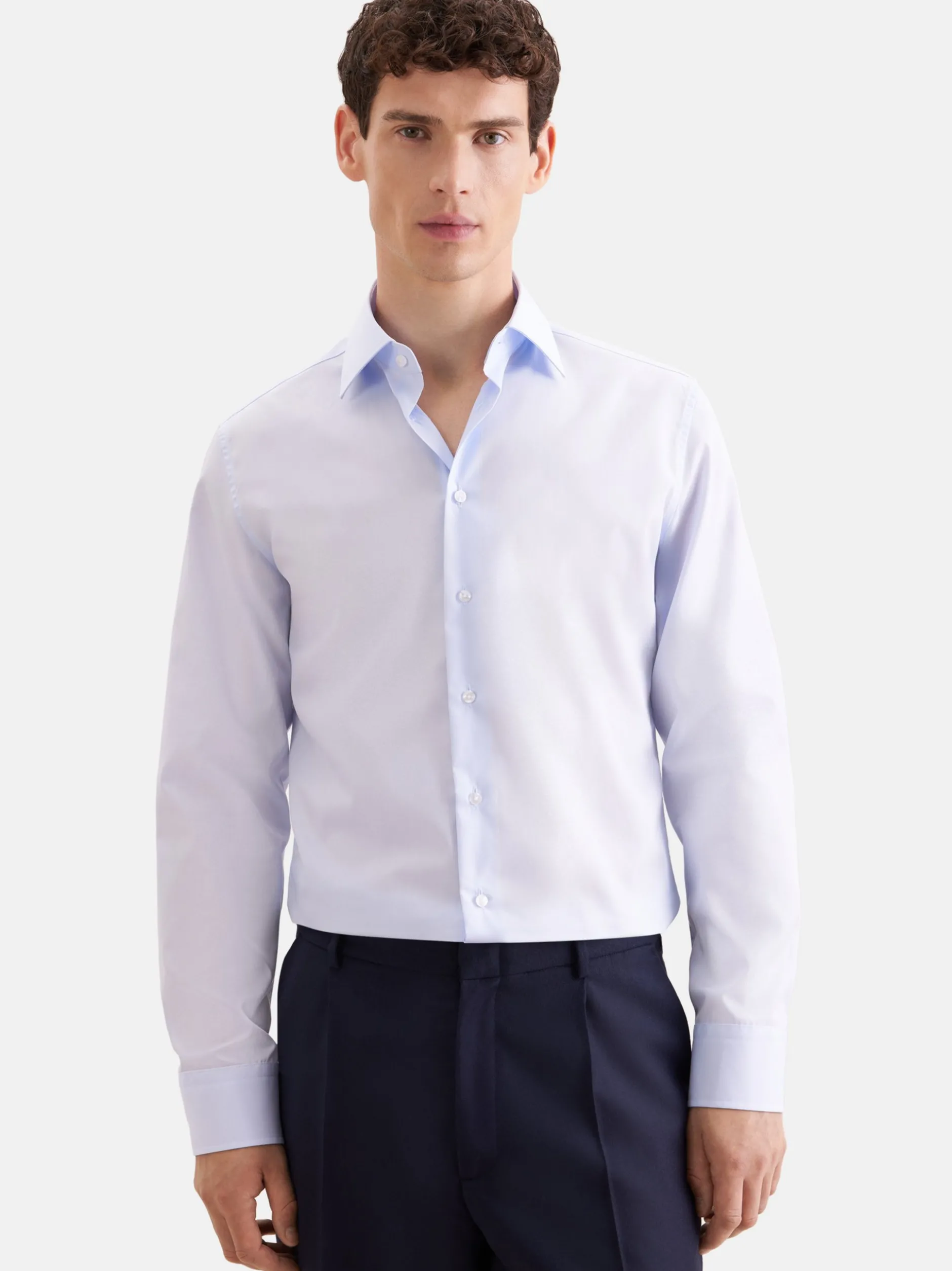 Seidensticker Herren Business Hemd - Slim Fit in hellblau