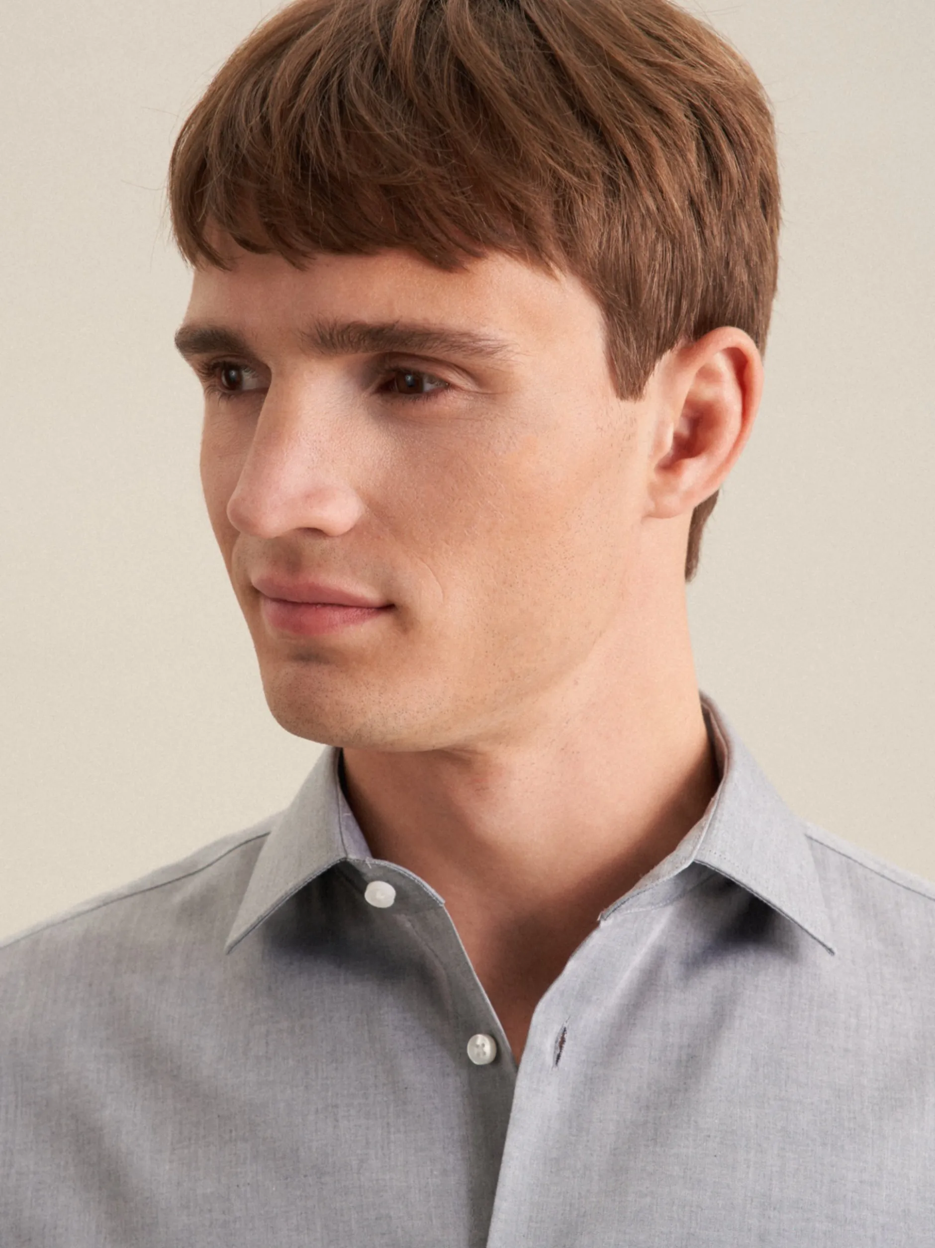Seidensticker Herren Business Hemd - Slim Fit in grau