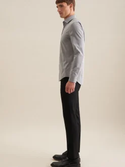 Seidensticker Herren Business Hemd - Slim Fit in grau