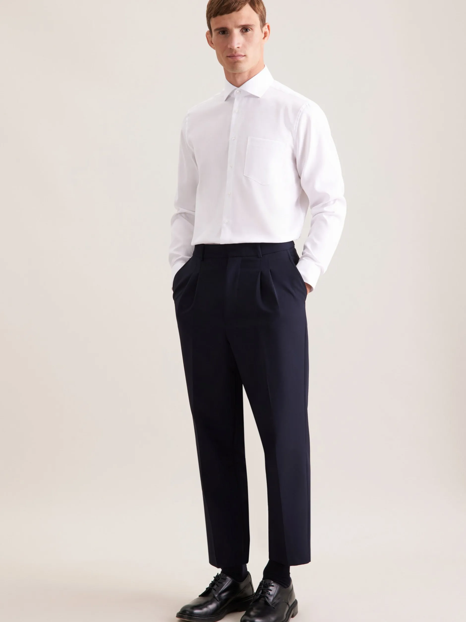 Seidensticker Herren Business Hemd - Regular Fit in weiß