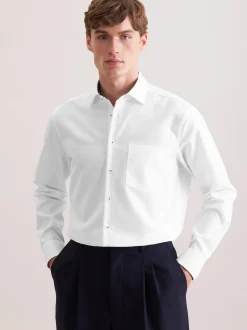 Seidensticker Herren Business Hemd - Regular Fit in weiß