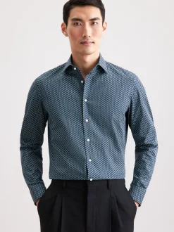 Seidensticker Herren Business Hemd - Slim Fit in grün