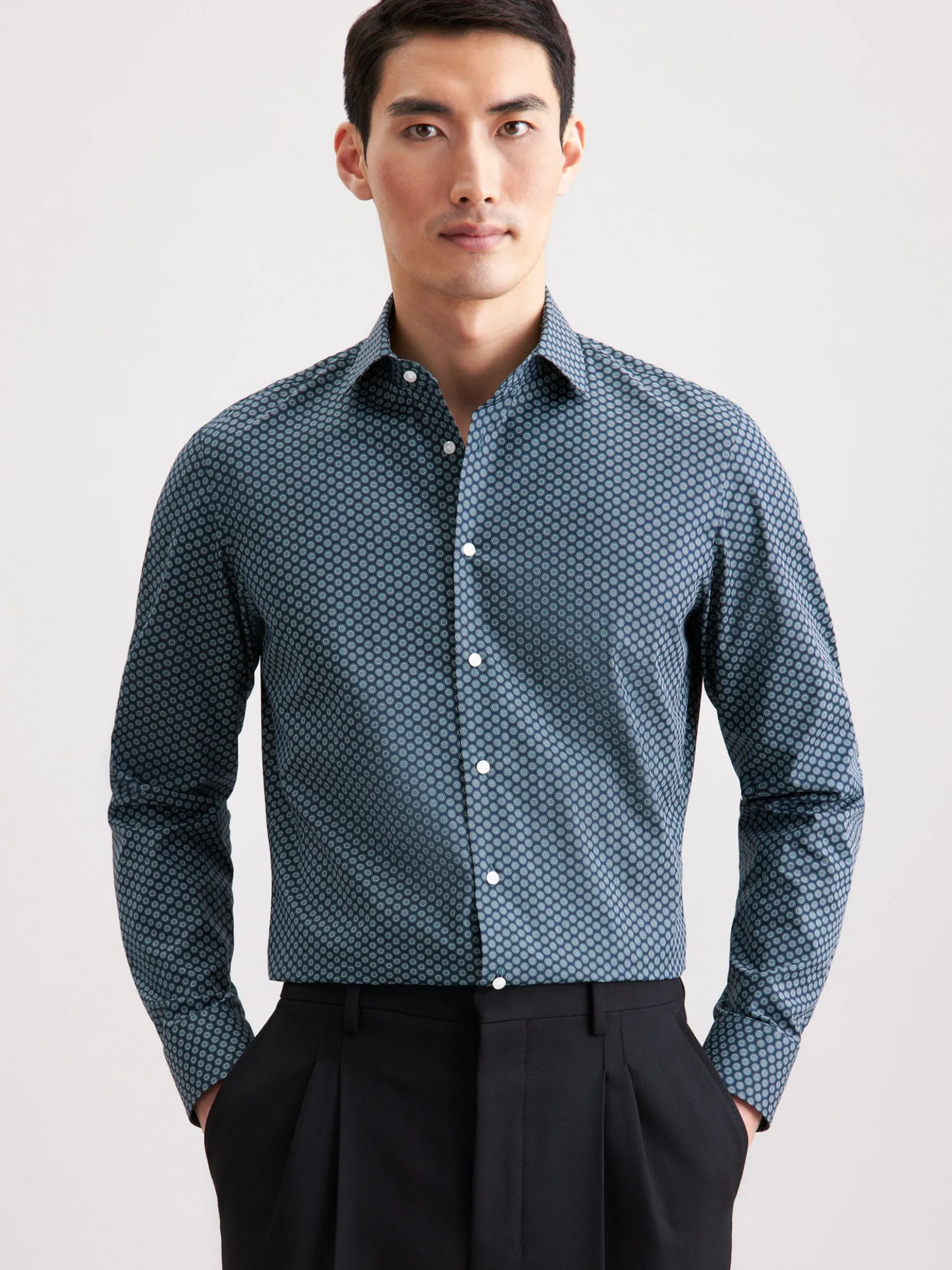 Seidensticker Herren Business Hemd - Slim Fit in grün