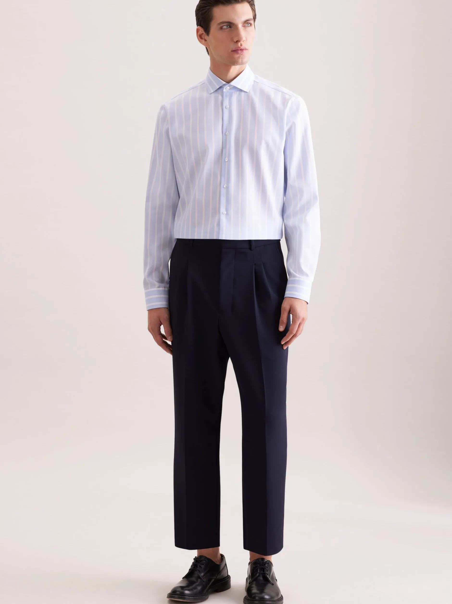 Seidensticker Herren Business Hemd - Regular Fit in blau