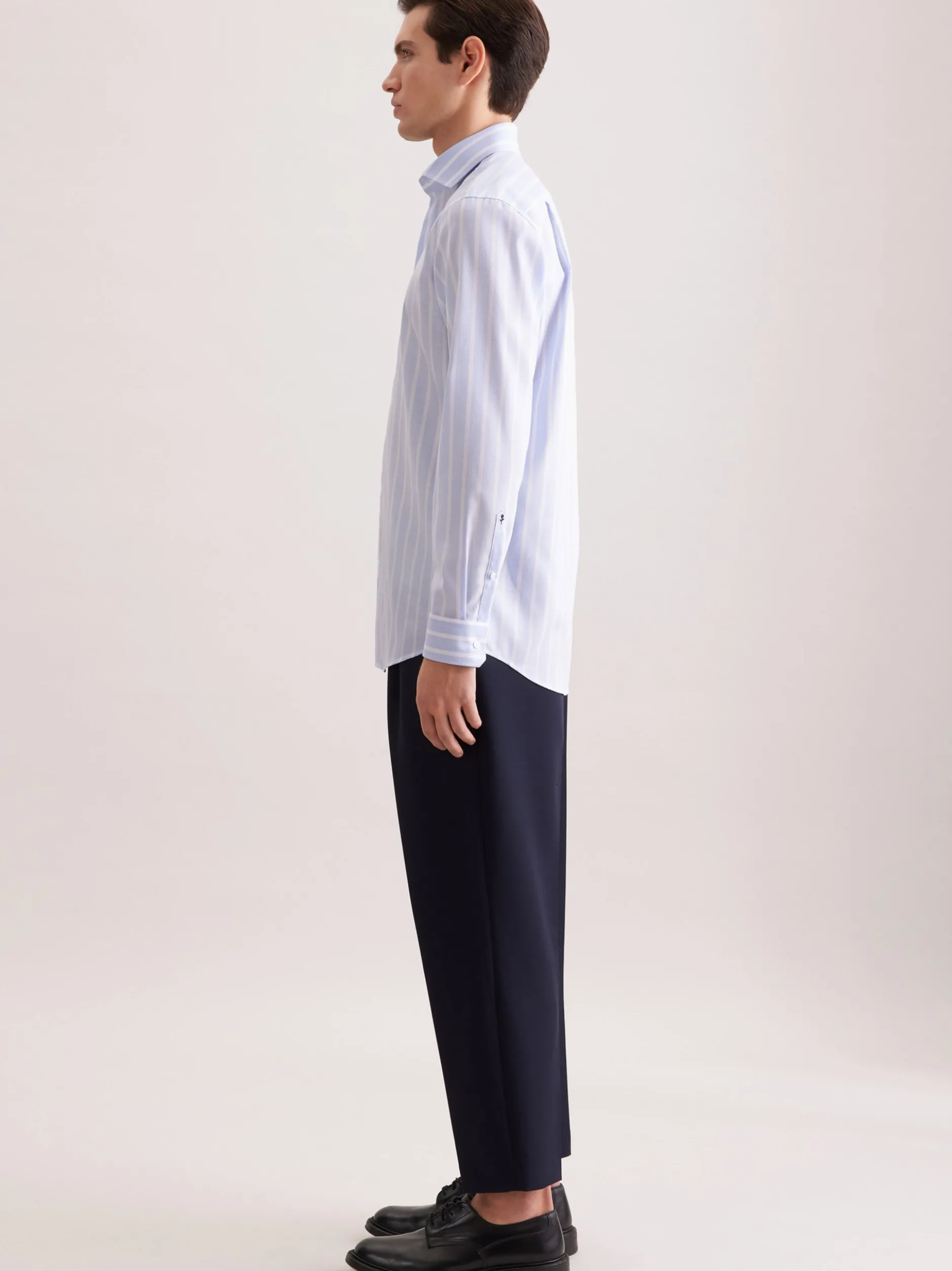 Seidensticker Herren Business Hemd - Regular Fit in blau