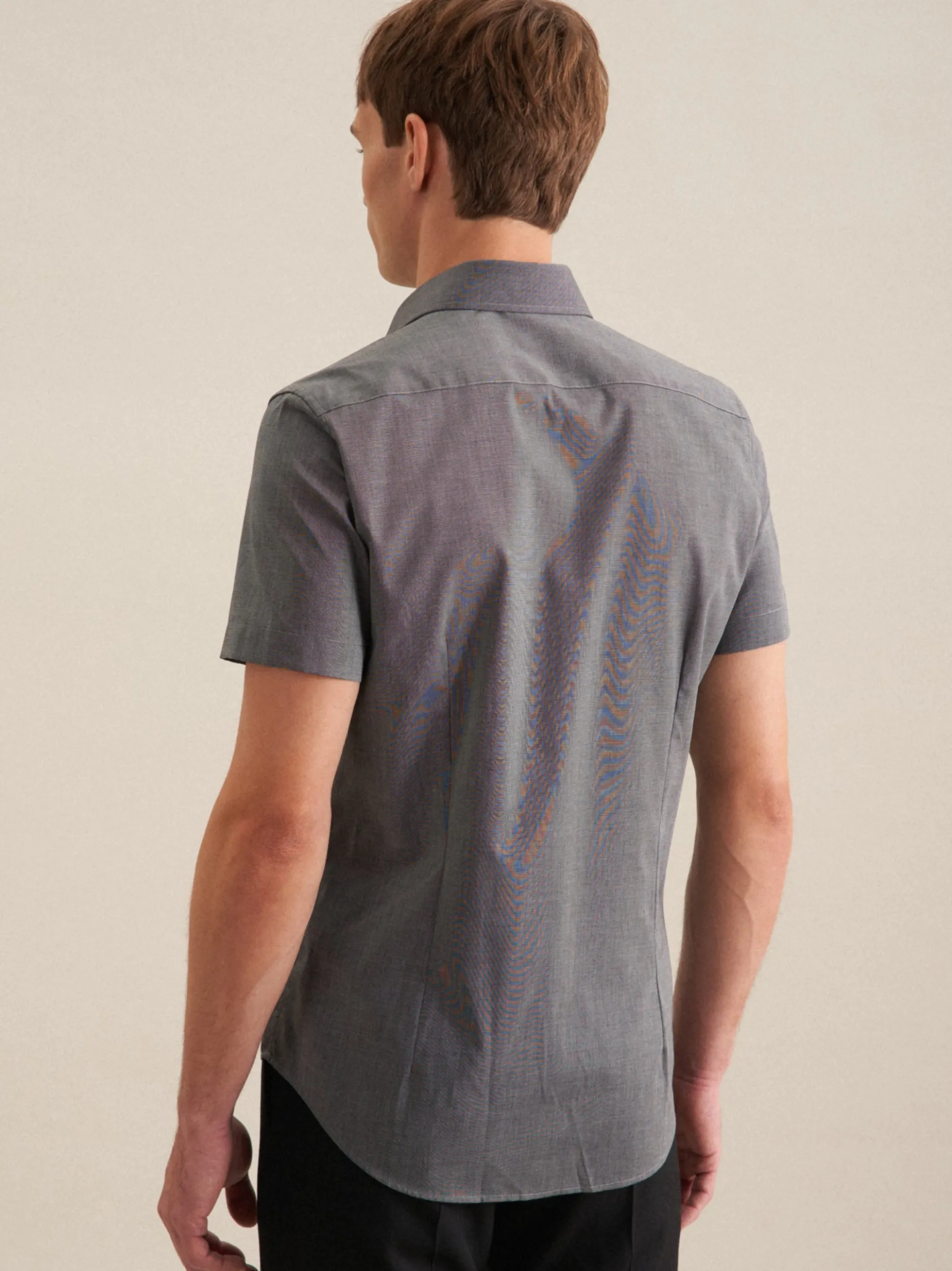 Seidensticker Herren Business Hemd - Slim Fit in grau