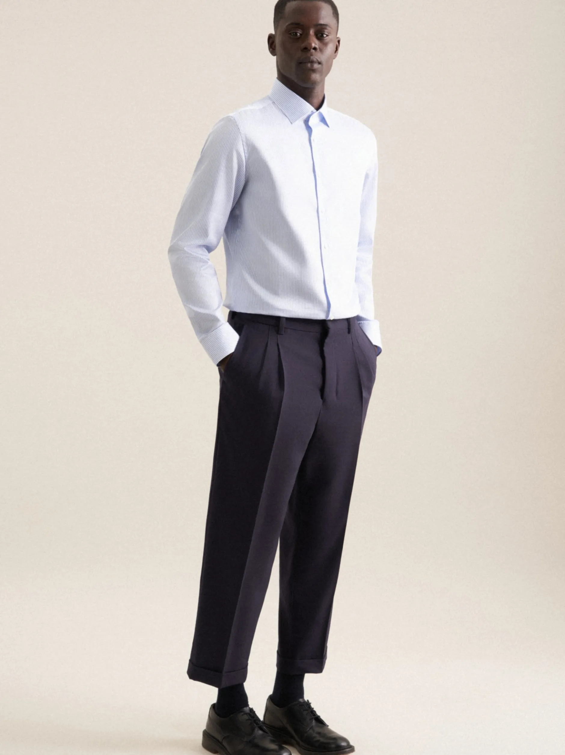 Seidensticker Herren Business Hemd - Slim Fit in hellblau