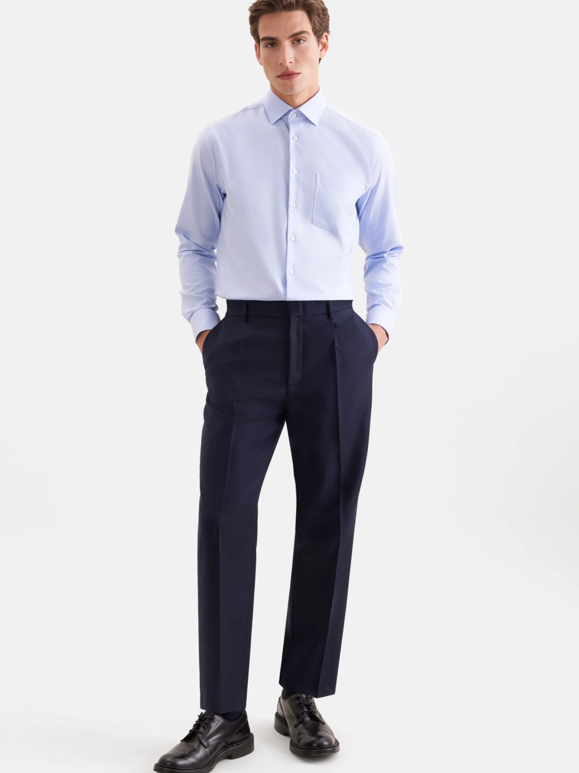 Seidensticker Herren Business Hemd - Regular Fit in hellblau