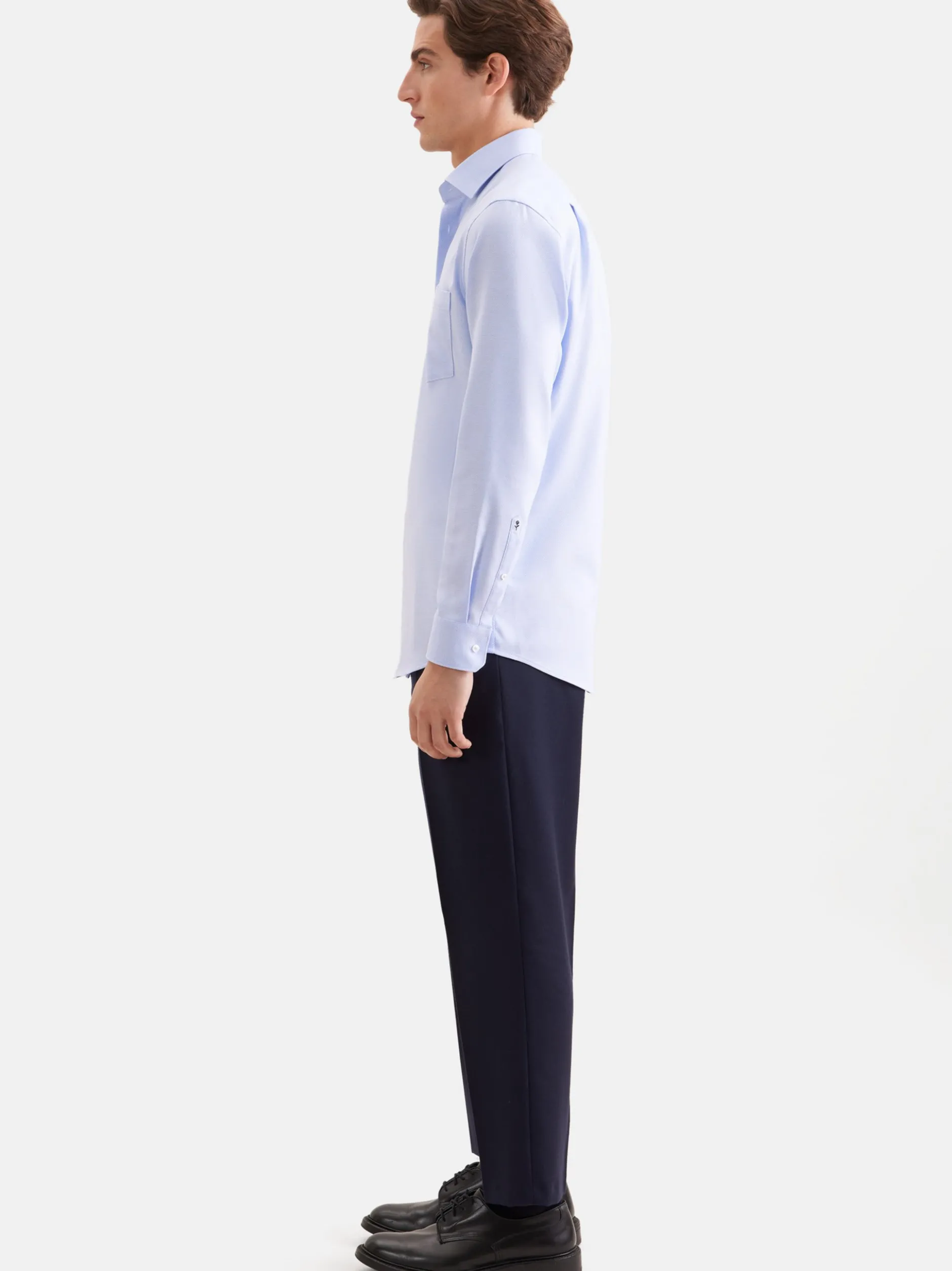 Seidensticker Herren Business Hemd - Regular Fit in hellblau