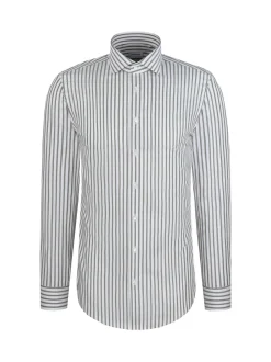 Seidensticker Herren Business Hemd - Slim Fit in weiß oliv