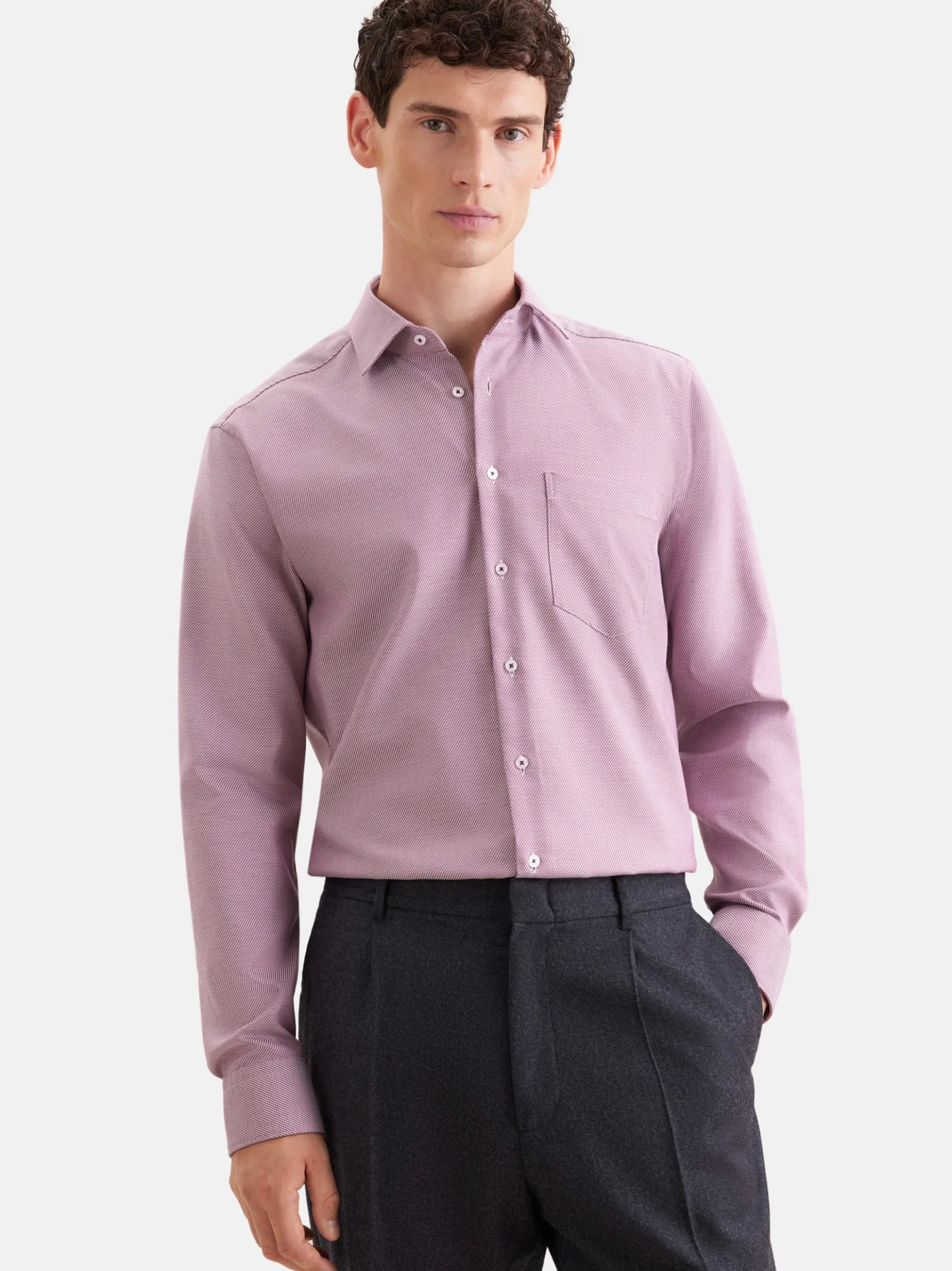 Seidensticker Herren Business Hemd - Regular Fit in lila