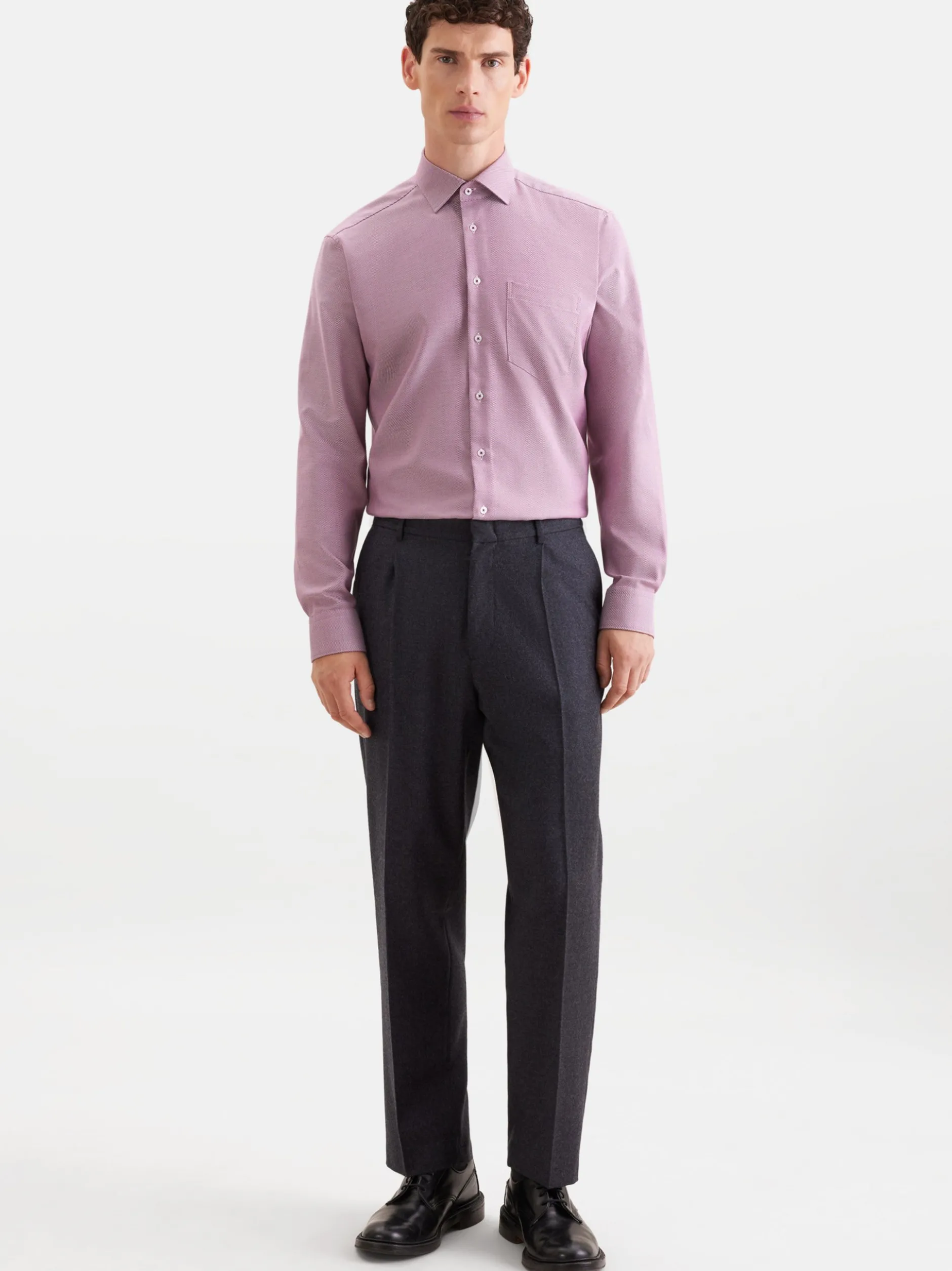 Seidensticker Herren Business Hemd - Regular Fit in lila