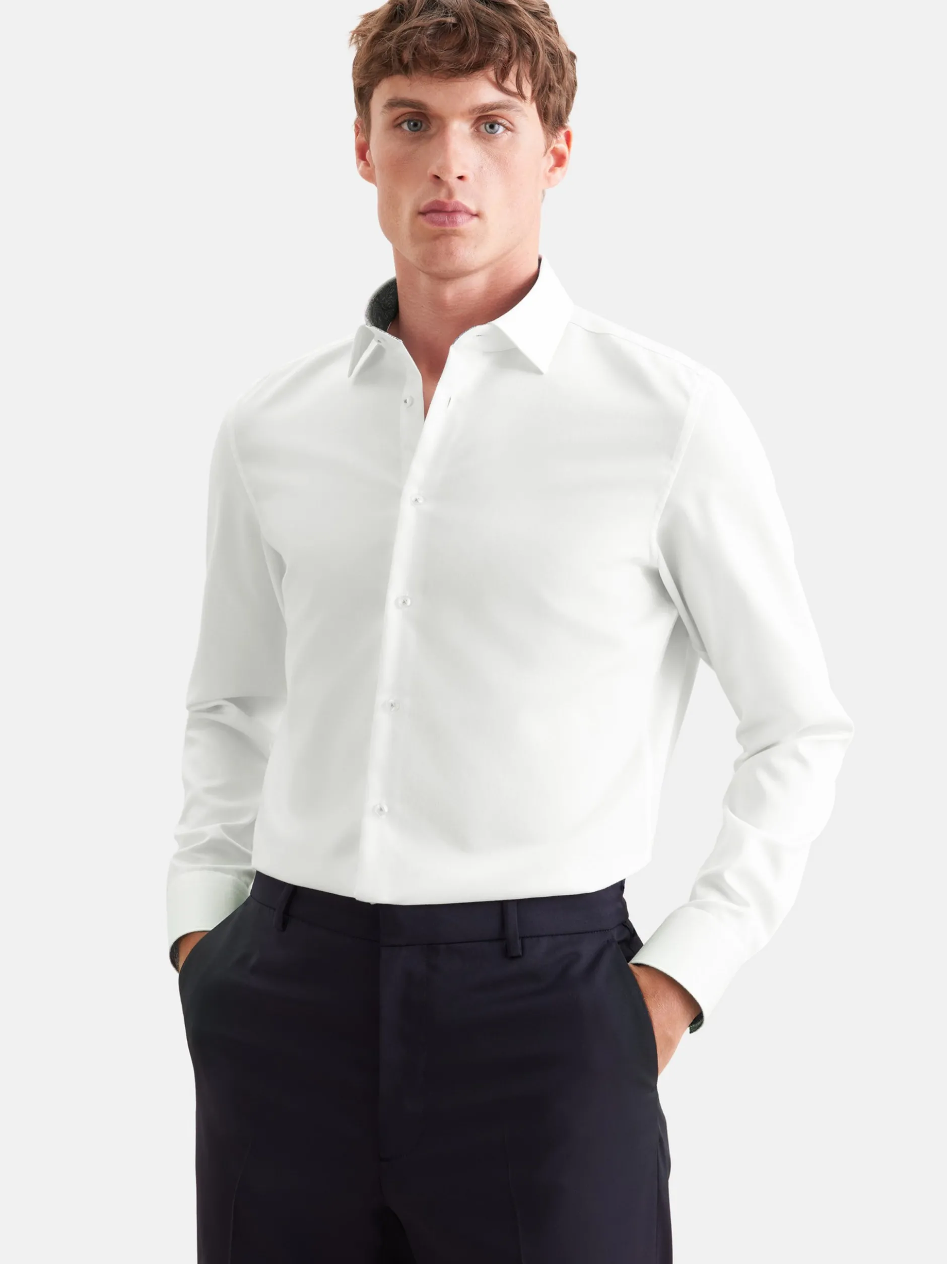 Seidensticker Herren Business Hemd - Slim Fit in weiß
