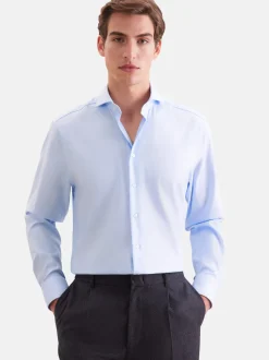 Seidensticker Herren Business Hemd - Regular Fit in hellblau
