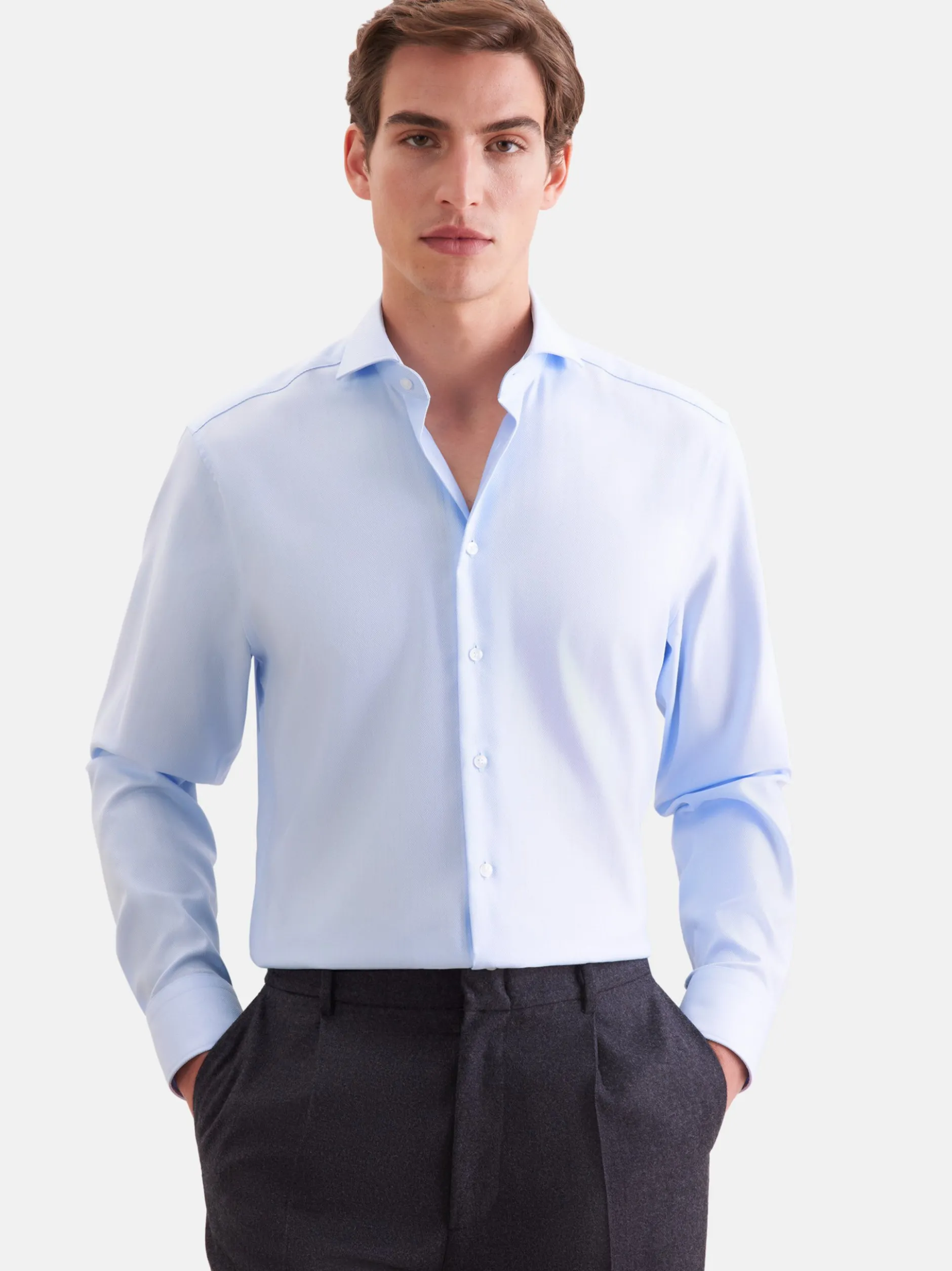 Seidensticker Herren Business Hemd - Regular Fit in hellblau