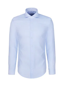 Seidensticker Herren Business Hemd - Regular Fit in hellblau