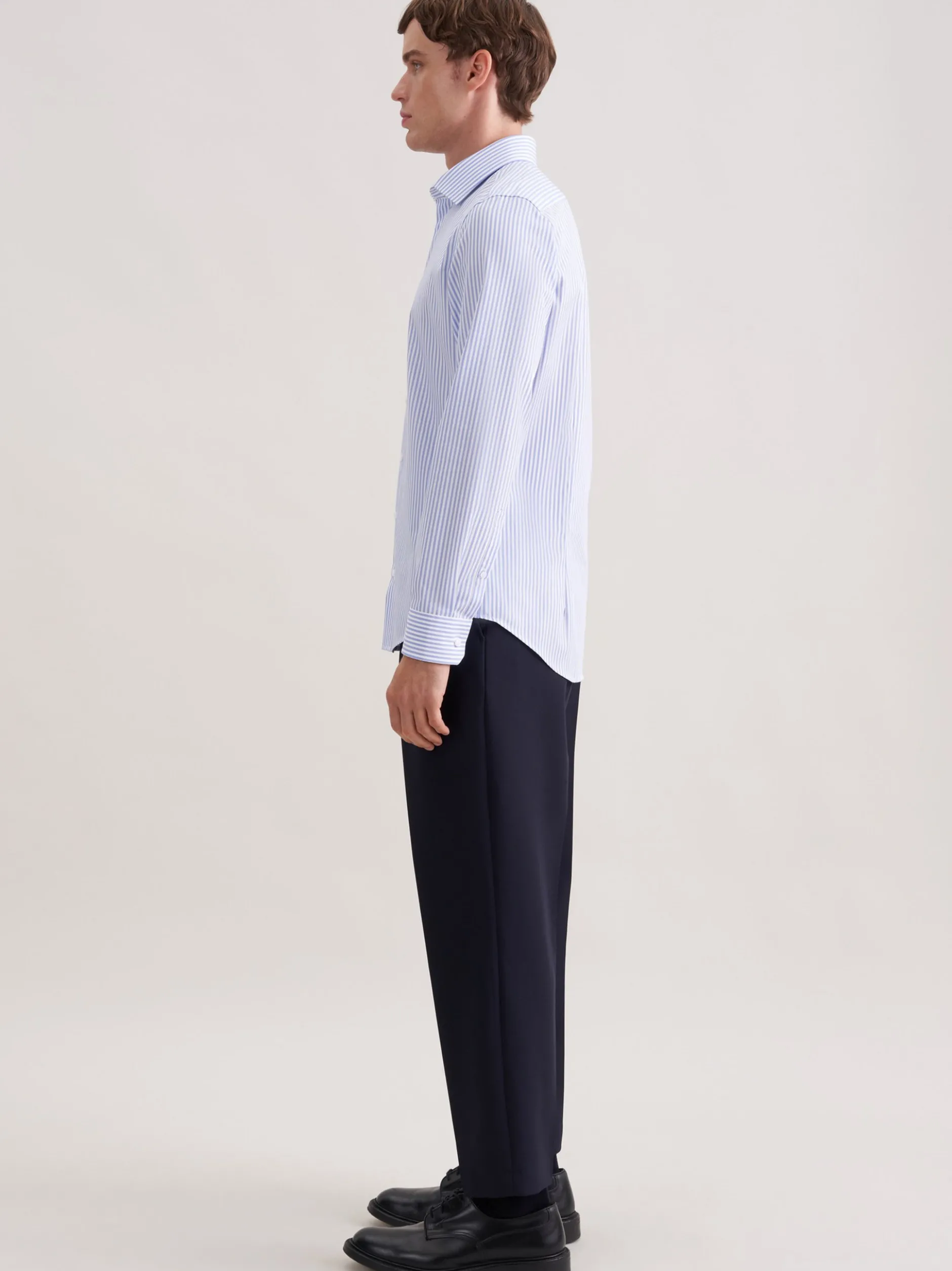 Seidensticker Herren Business Hemd - Slim Fit in blau