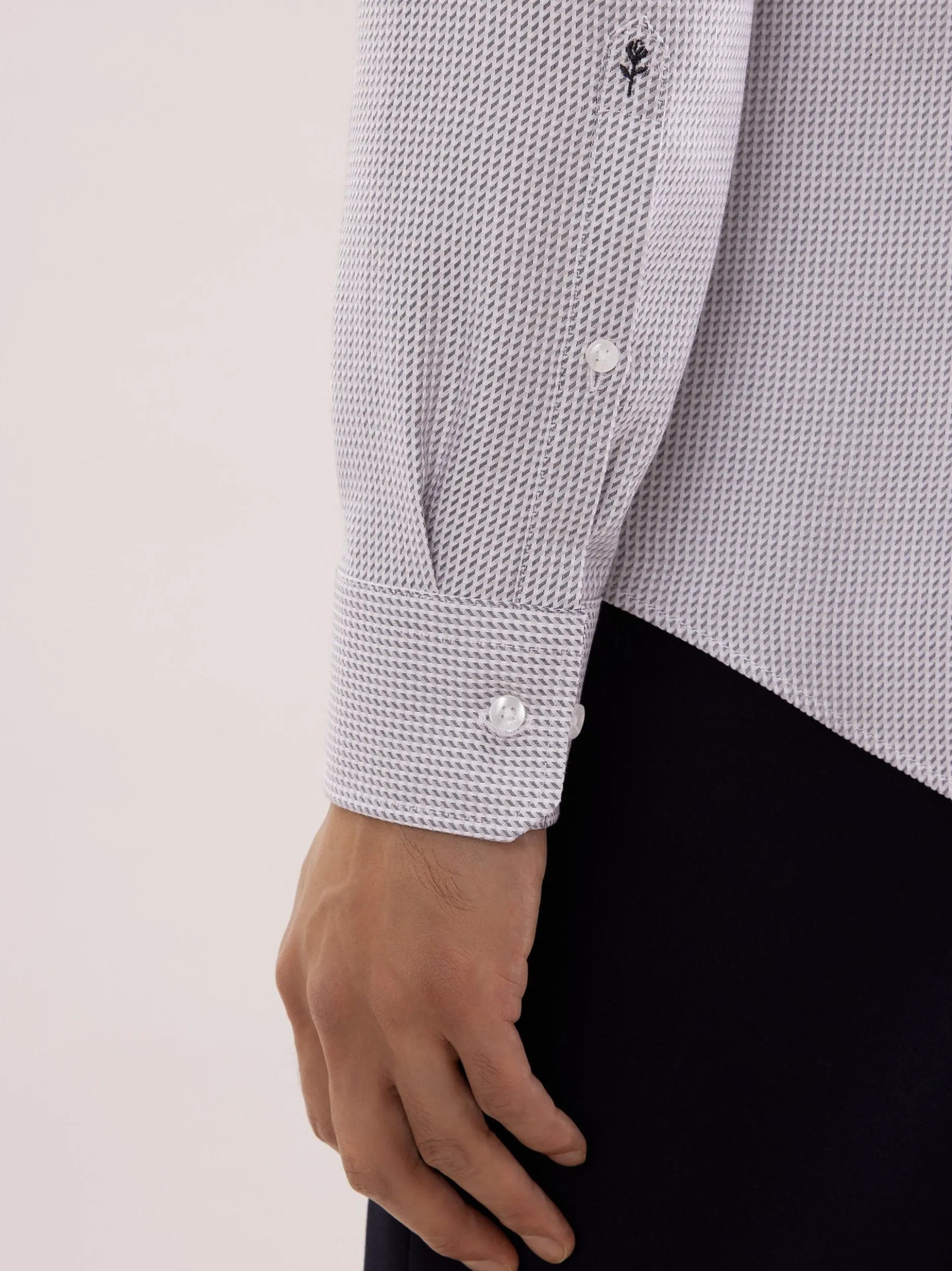 Seidensticker Herren Business Hemd - Shaped Fit in grau
