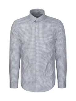 Seidensticker Herren Business Hemd - Shaped Fit in weiß blau