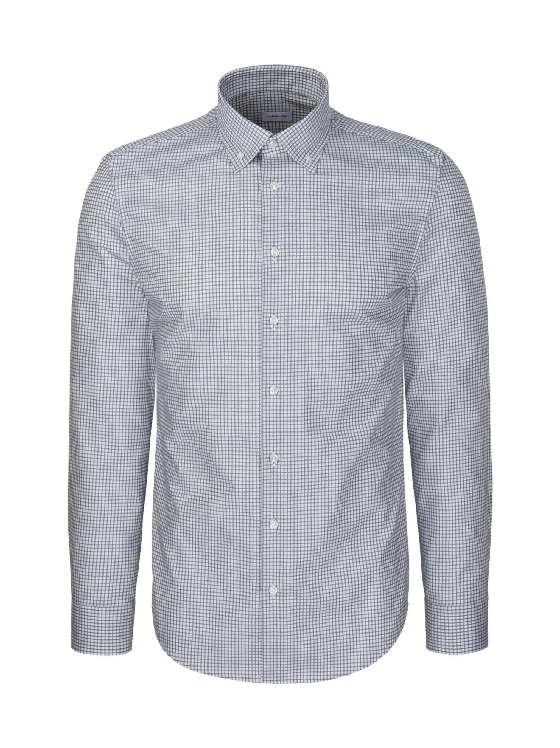 Seidensticker Herren Business Hemd - Shaped Fit in weiß blau