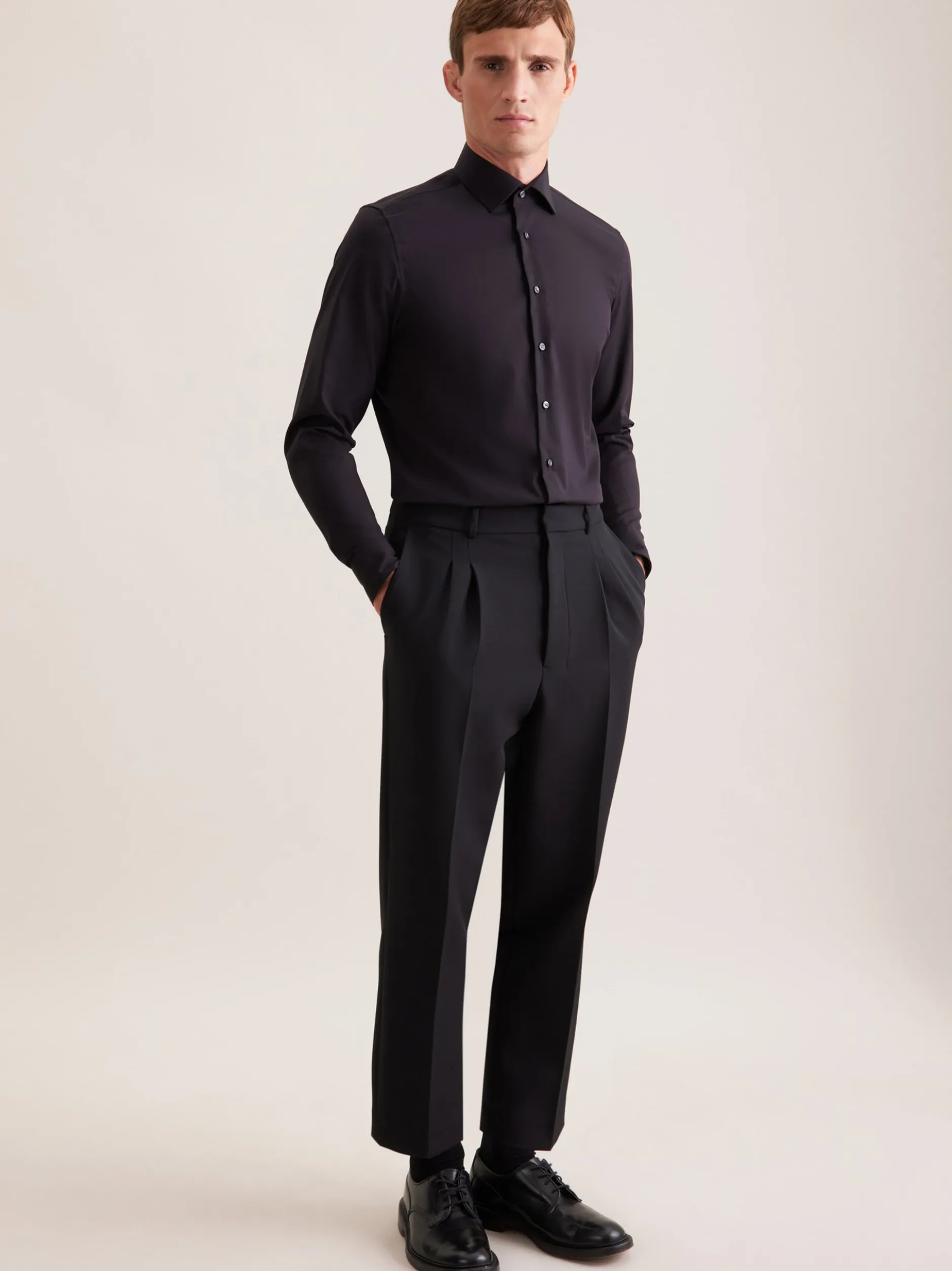 Seidensticker Herren Business Hemd - Slim Fit in schwarz