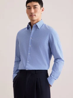Seidensticker Herren Business Hemd - Shaped Fit in blau