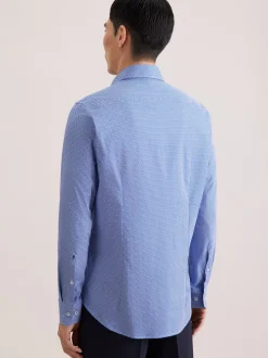 Seidensticker Herren Business Hemd - Shaped Fit in blau