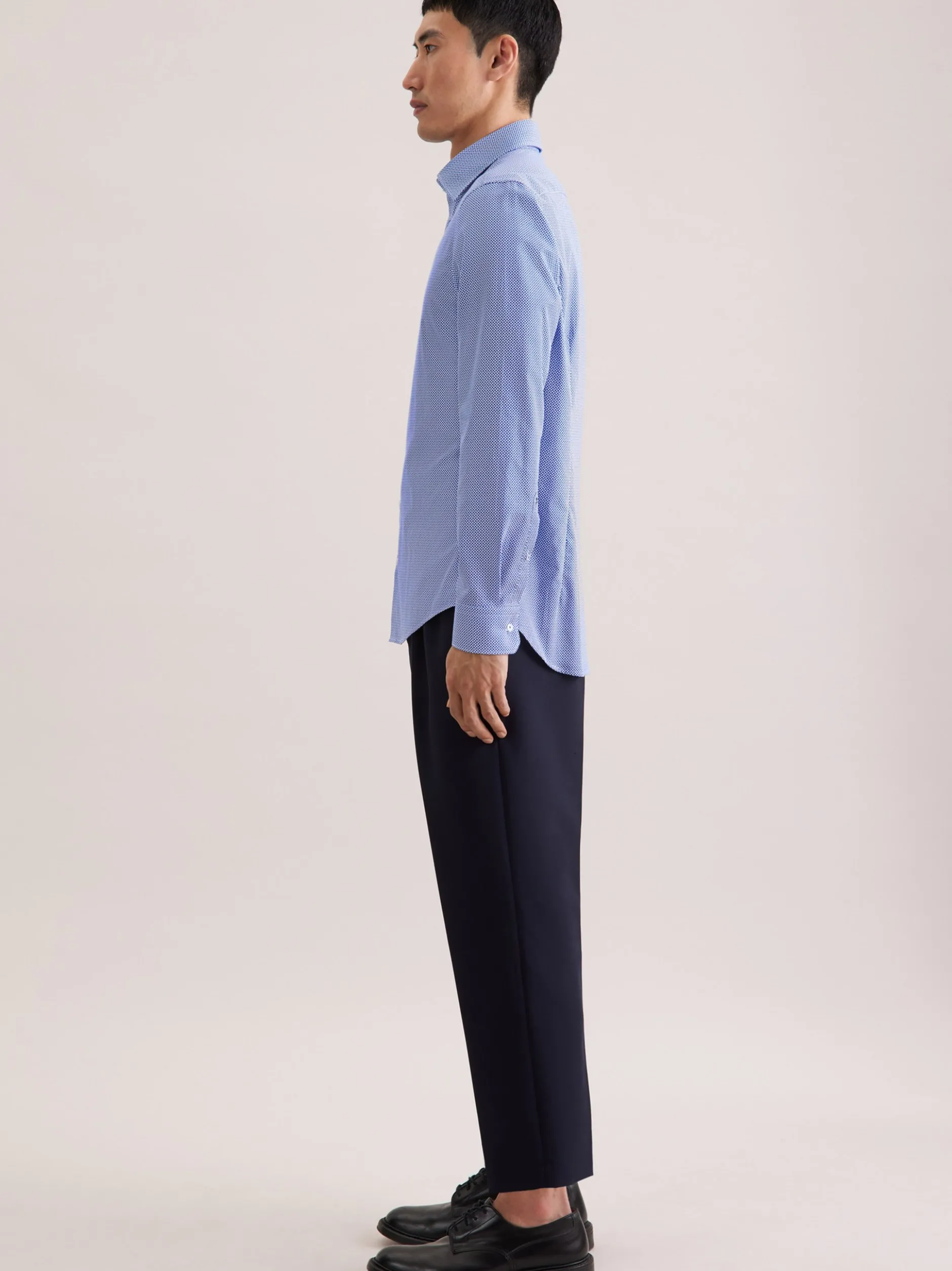 Seidensticker Herren Business Hemd - Shaped Fit in blau