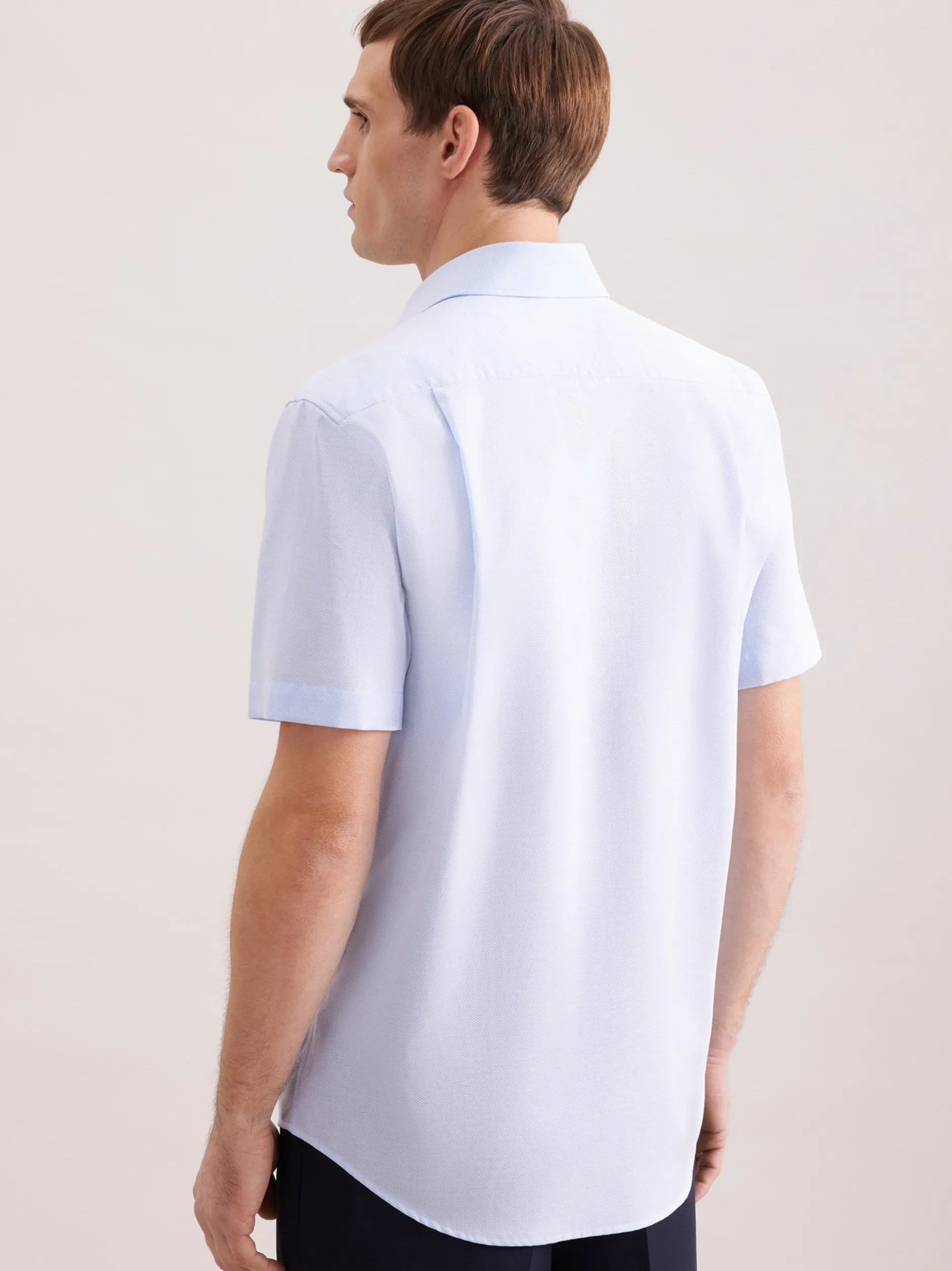 Seidensticker Herren Business Hemd - Regular Fit in blau