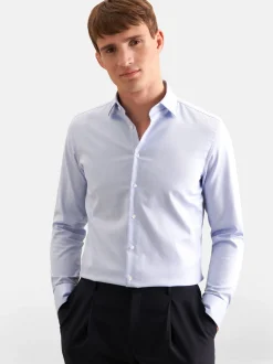Seidensticker Herren Business Hemd - Slim Fit in blau