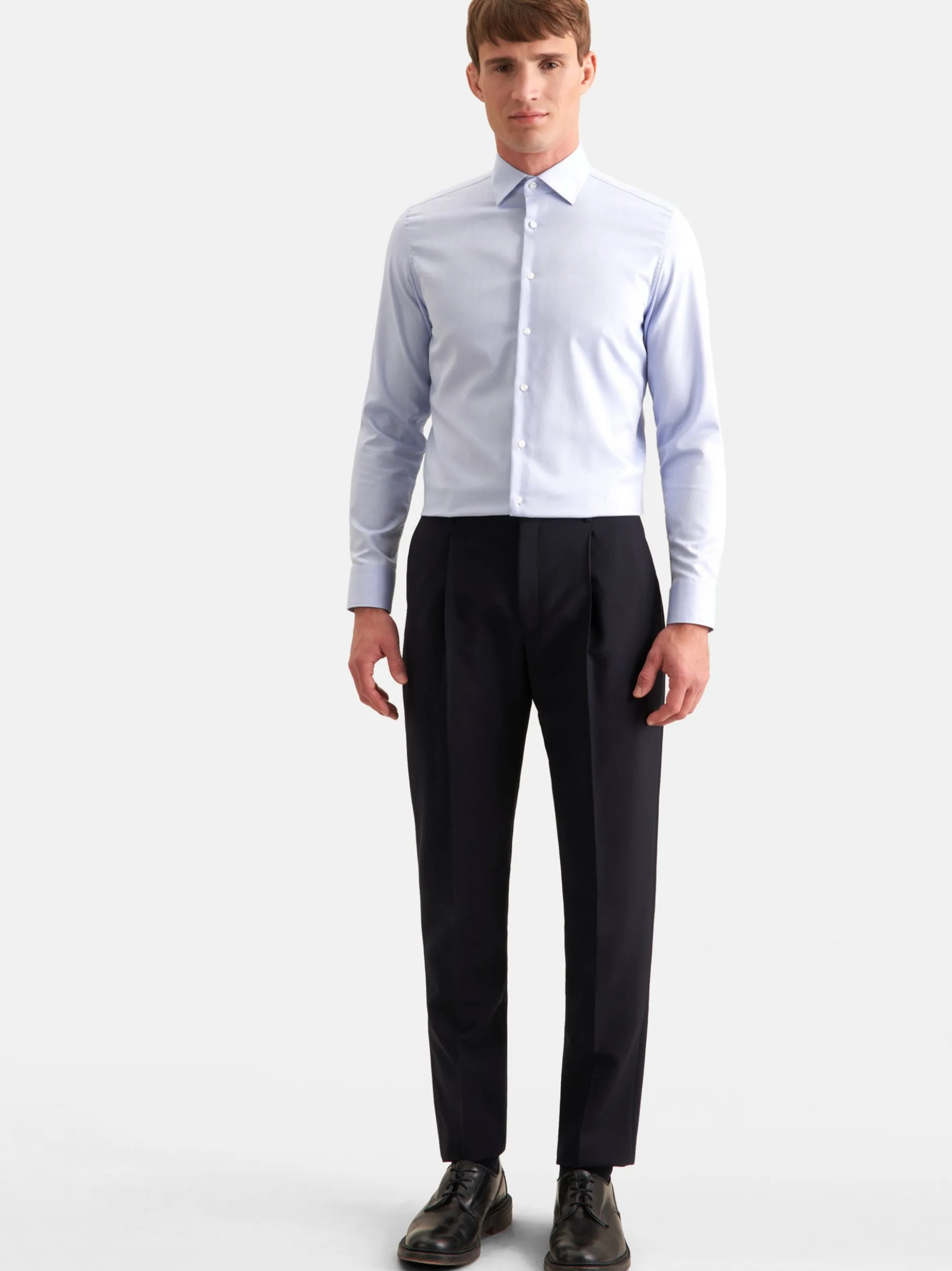 Seidensticker Herren Business Hemd - Slim Fit in blau