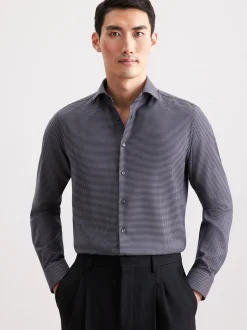 Seidensticker Herren Business Hemd - Shaped Fit in grau