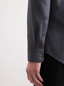 Seidensticker Herren Business Hemd - Shaped Fit in grau