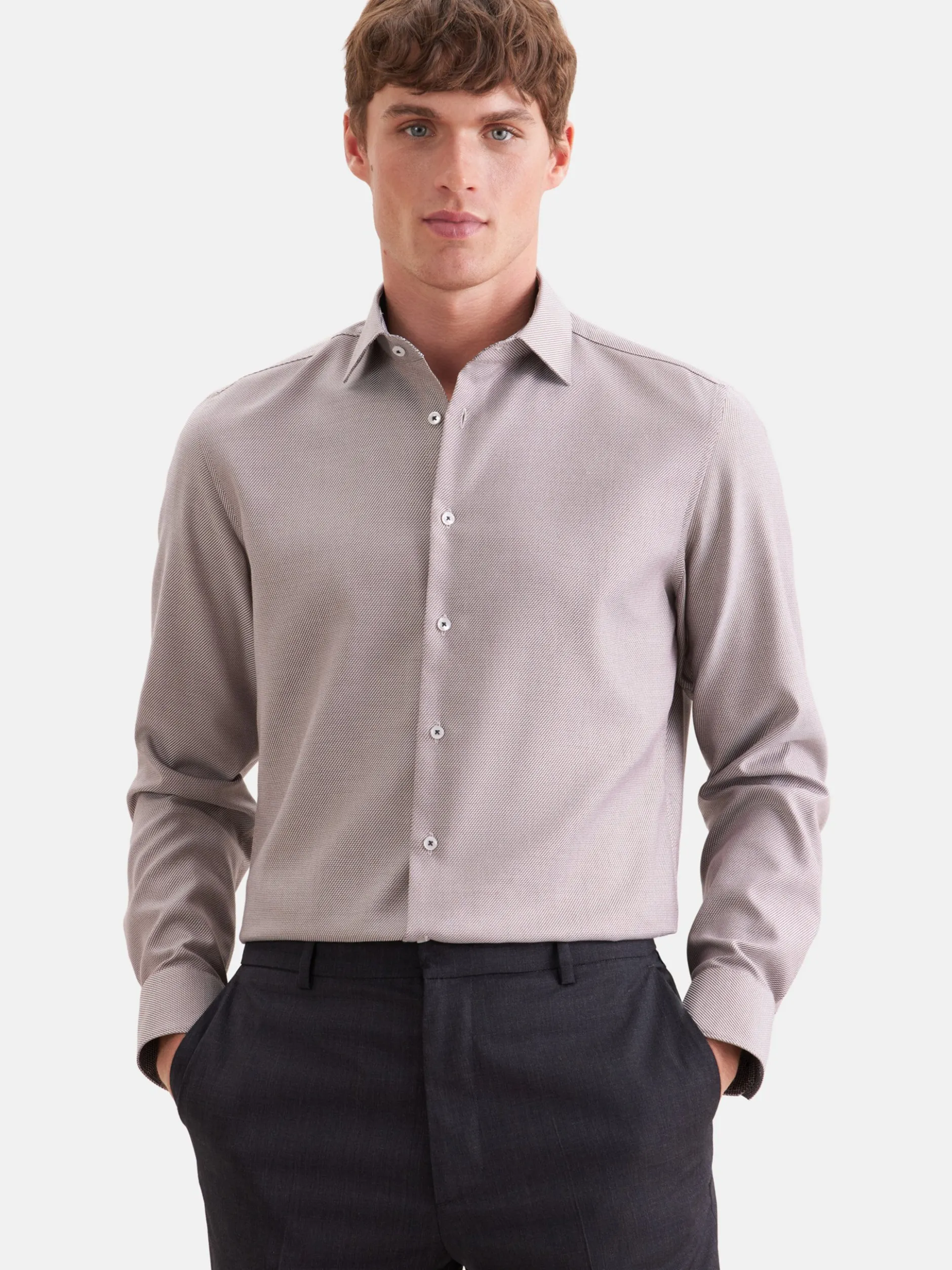 Seidensticker Herren Business Hemd - Regular Fit in weiß