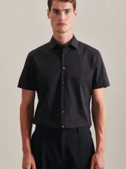 Seidensticker Herren Business Hemd - Slim Fit in schwarz