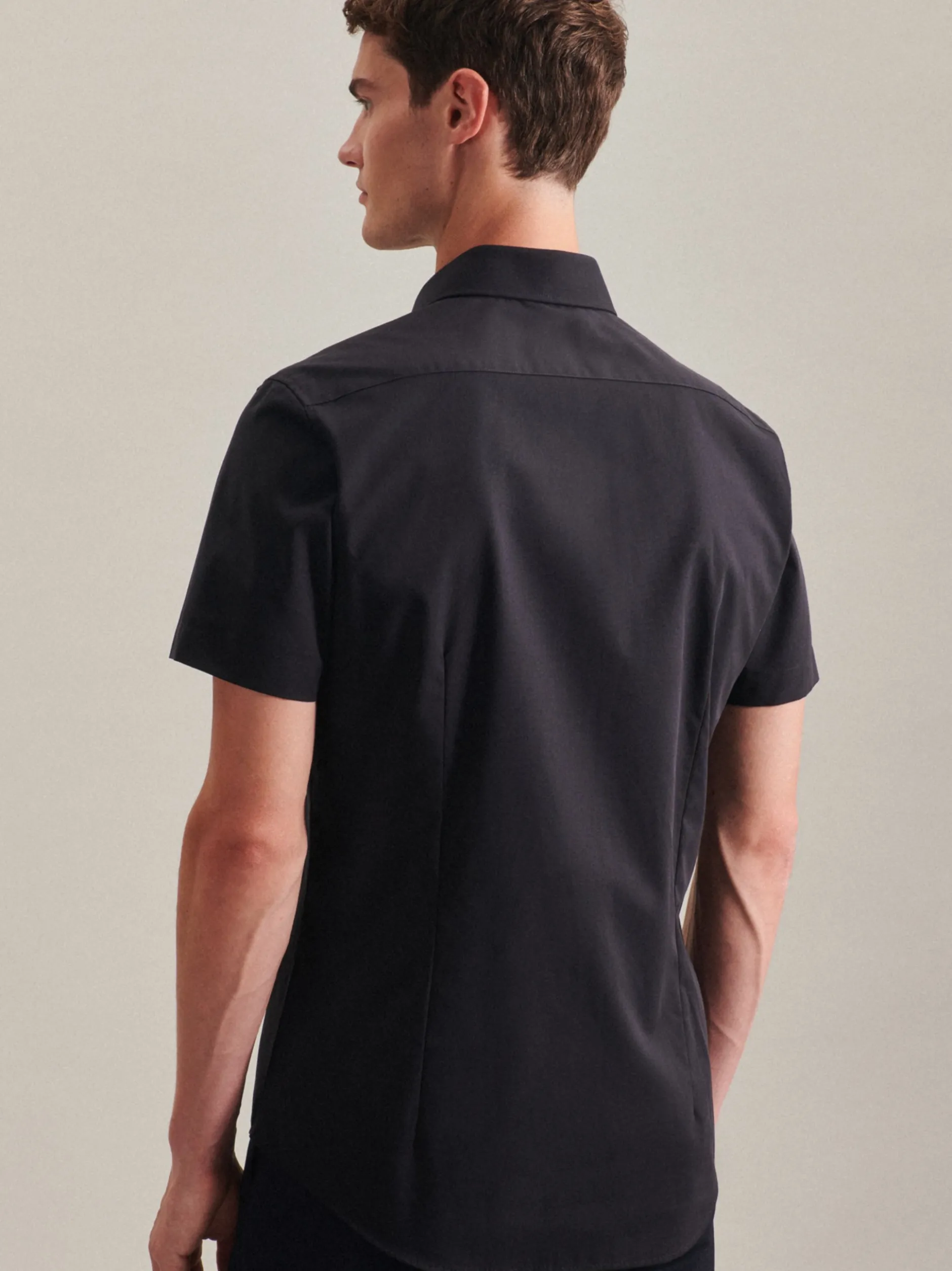 Seidensticker Herren Business Hemd - Slim Fit in schwarz