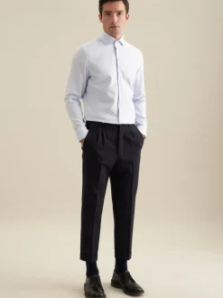Seidensticker Herren Business Hemd - Slim Fit in hellblau
