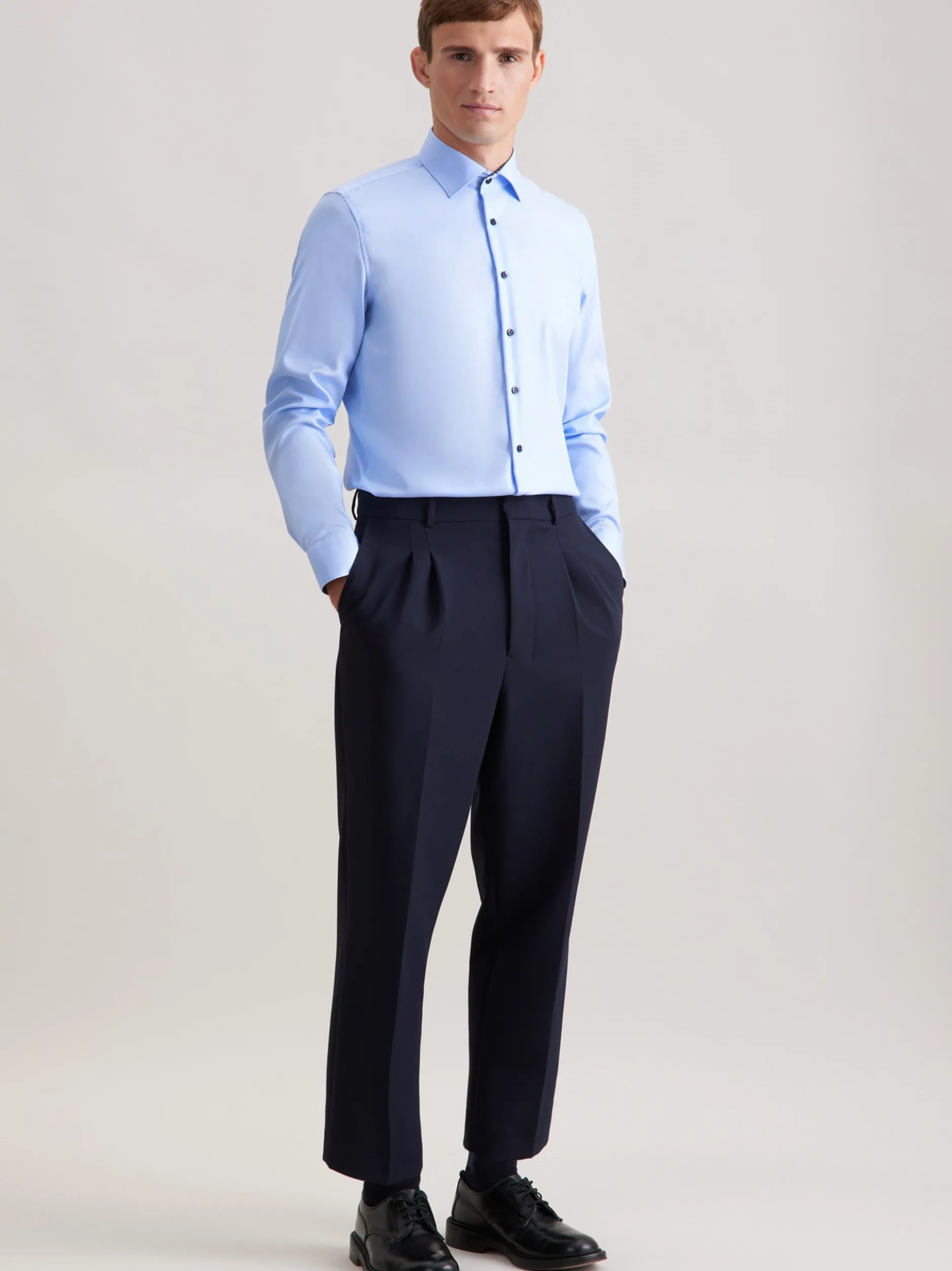 Seidensticker Herren Business Hemd - X-Slim Fit in hellblau