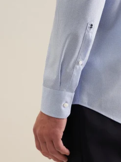 Seidensticker Herren Business Hemd - Regular Fit in blau
