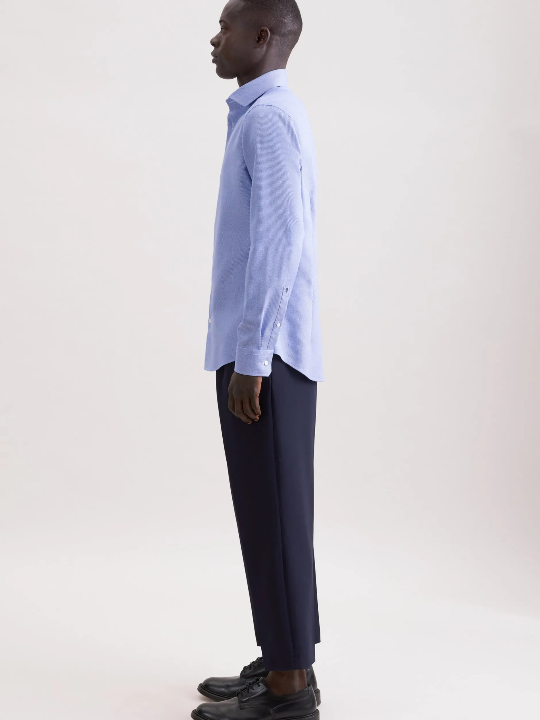 Seidensticker Herren Business Hemd - Shaped Fit in blau