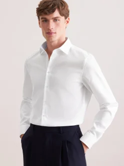 Seidensticker Herren Business Hemd - Slim Fit in weiß