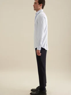 Seidensticker Herren Business Hemd - Shaped Fit in hellblau