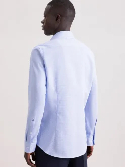 Seidensticker Herren Business Hemd - Shaped Fit in blau